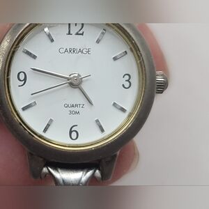 Vintage Carriage By Timex Stretchy Band Women's Wrist Watch